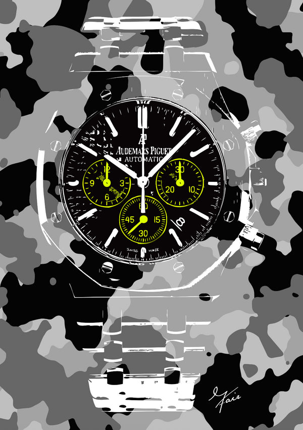 AP Camo Screenprint Limited Edition Print 1 of 75 - (2015)